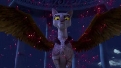 This sphinx.  Her voice is just the best xD From The Adventures of Puss in Boots (Episode 2: Sphinx) It&rsquo;s on Netflix i think. Thanks PT! &hellip;Thanks for infecting me with yet another fantasy crush ;_;