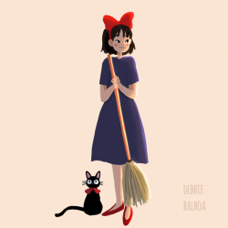 debbie-sketch:  Girls with black cats ♡ Can you name them all? 