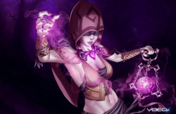 vocox:Fanart Seris from Paladins game by Hirez Since I have something involving our beloved Oracle in the works at the moment, reblogging this 