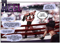 gendertransformation: The Doom’s transformation from Kannel’s “The Heel.”  A once-powerful, aging villain of the Pro Wrestling circuit known as “The Doom” agrees to take a new serum that promises to make him young again. However, the side-effects