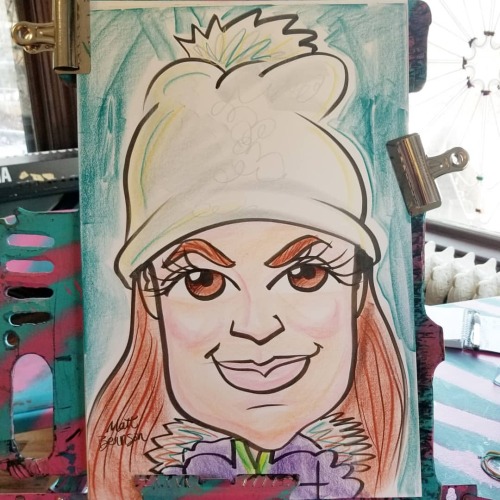 Caricature done at Follow Your Art during the Home For the Holidays event.    . . . . . . . . #art #drawing #caricature #caricatures #caricaturist #carandache #neocolor1 #portrait #cartoonportrait #livedrawing #ink #molotow #cartoonportrait #artistsonig