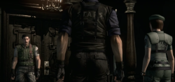 nupao:  eurwen-rosalind:  Wesker’s butt is bigger than Jill’s? That’s just weird…  Squat captainThey were his lil ducklings so he had to be an example