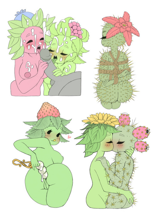 neulinu-nsfw:  Part 2 - a collection of requests from the Plant Sprite Inbox Event. thank you to all who participated in the event! ♥（ﾉ´∀`） 