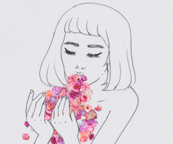 lushlorn:  tigridie:  ivour:  dandeliea:  caraize:  relusting:  elaphant:  &ldquo;I eat flowers, because you are what you eat, and I want to be beautiful.&rdquo;  love  indie/vintage  you have no idea how long it took me to find this picture with the