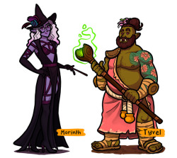 rpgtoons:A couple of commissions I managed to squeeze in! Meet Morinth and Tyvel. :)