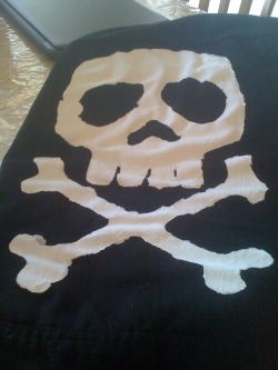 Painted this onto the back of my denim vest. Turned out better than I expected! :D