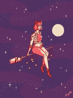 eatsleepdraw:  Sometimes I wish I was just a super-bad witch with pink hair [submitted by diyoki]