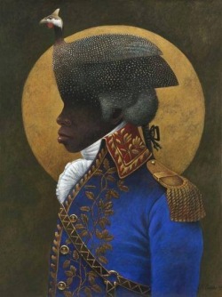queennepy:  This is Toussaint L’Ouverture.  1. The Louisiana Purchase may not have been made had it not been for Toussaint L’Ouverture.  2. L’Ouverture freed the slaves of Haiti in the only permanently successful slave revolt in history.  3. He