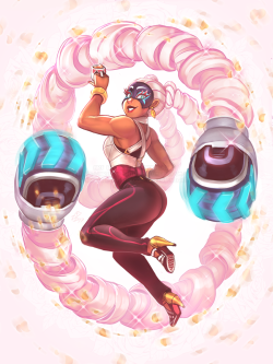 ninsegado91:  artofnighthead:     The beautiful A-list superstar brawler from Nintendo’s upcoming ARMS, Twintelle!       Support me on Patreon!    Gorgeous