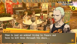 kasplatzavision:  faeries-aire-and-death-waltz: i’m bringing a few selections back though as a reminder that kanji tatsumi is the best character in this fucking game (kanji gives you that cookie) PSA Kanji Tatsumi is too fucking perfect for this world