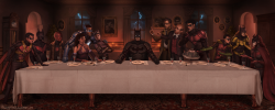 The Last Supper at Wayne Manor by ForrestImel