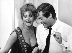 Sophia Loren and Marcello Mastroianni(due che mi fanno morire dal ridere)
