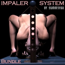 A New bondage torture system for V4 created by Summoner Custom Morphs for V4, a fully rigged Impaler and individual parts for your own construction and custom setup. A Must have for Every Poser Runtime. And that&rsquo;s not all folks! Purchase before