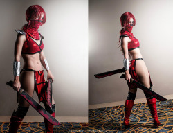 dirty-gamer-girls:  Skarlet from Mortal Kombat by RuffleButtCosplay Check out http://dirtygamergirls.com for more awesome cosplay 