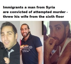 Immigrants a man from Syria are convicted of attempted murder - threw his wife from the sixth floor