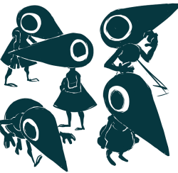 shnikkles:Jon was playing Monument Valley, and these little crow guys are so cute.