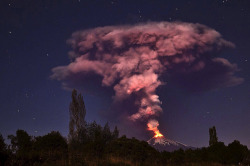 mira-hacia-adelante:clarincomhd:Erupción del volcán Villarrica, Chile. 