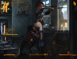the–kite:  More fun with my Vault Girl, hanging out with Piper Wright in the Commonwealth. If the Vault Girl does good, Piper would reward her, but if she does bad things, a punishment is in order… It’s about doing the right thing! Gave her a facelift