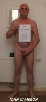 johncameronworld:  Expose and spread this sissy faggot: JOHN CAMERON5/4 Breton Court,Finistere Avenue,Falkirk,FK1 1UA,SCOTLAND. RE-BLOG AND EXPOSE THIS SISSY, SHARE PHOTOS, SPREAD THEM ALL OVER TUMBLR. TELL EVERYONE I John Cameron is also on FLICKR. This