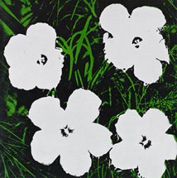 guggenheim-art: Flowers by Andy Warhol, 1964, Guggenheim Museum Solomon R. Guggenheim Foundation Hannelore B. and Rudolph B. Schulhof Collection, bequest of Hannelore B. Schulhof, 2012  © 2016 The Andy Warhol Foundation for the Visual Arts / Artists