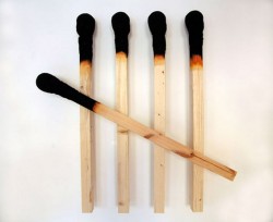 pulmonaire:  Matchstickmen by Wolfgang Stiller is a series of a depiction of people that are literally burnt out.