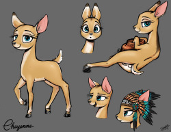 ofcourseitwasalreadytaken:Cheyenne, my new deer character :3Full res sheet hereFull res pinup here Ooo sexycute~ &lt;3