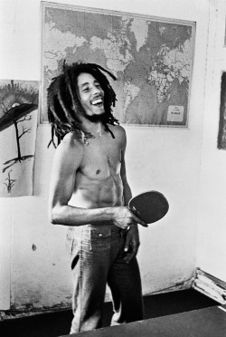 pocciolo:  Bob Marley playing table tennis 