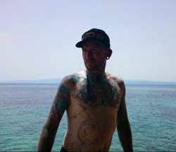 #me #selfie #tattoos #ladswithtattoos #naked #beach #ink