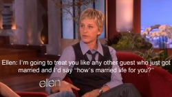 cassbones:  fortheloveofthedegeneres:  Portia’s first visit to the Ellen Show  I love their love 