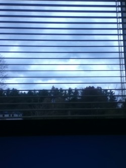 Looking outside at school and its soo gloomy!