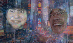 insanegineer:   And in that moment we were NEW YORK!!  Something dumb I came up with after seeing Markiplier’s pics with Jontron in New York.