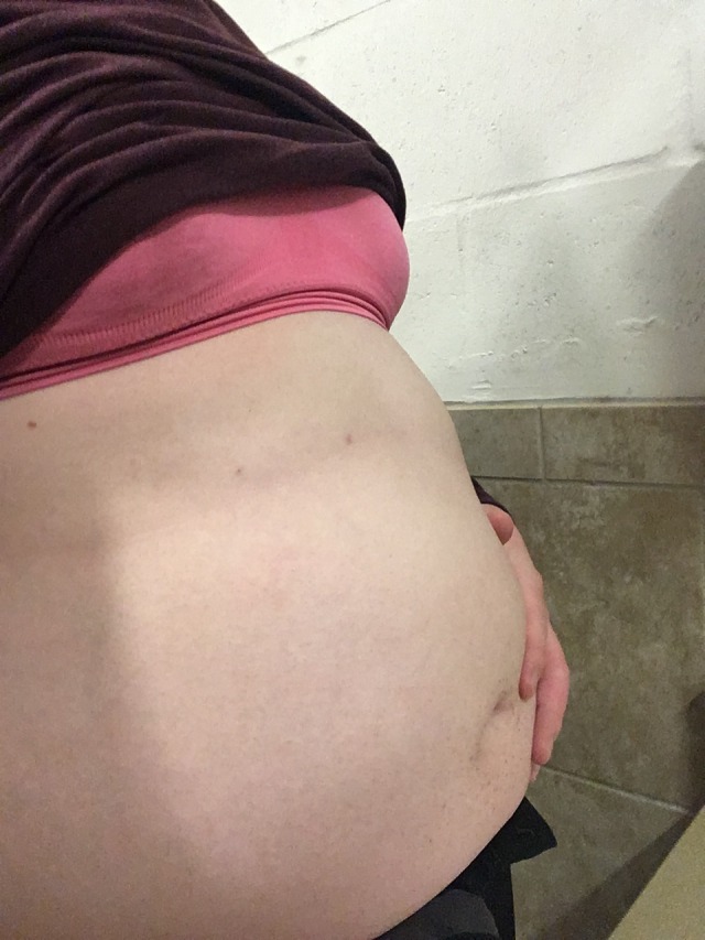 bigbellygirl321:Packed in a ton of McDonald’s. I feel like a bowling ball~