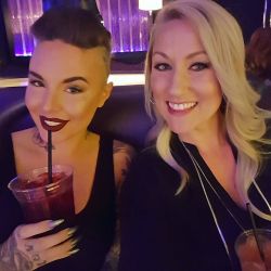 Took my beautiful friend @roofusandkilo to see my handsome man @mikeyprettyboyperez at @chippendales tonight. Love watching him shake his titties. by christymack