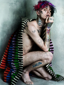 v-magazine: Lil Peep is photographed by Mario Testino and styled by Nicola Formichetti in V109. See the full spread here.