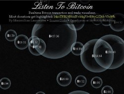 thedailywhat:  Single Serving Site of the Day: Listen to Bitcoin Transactions With all the drastic ups and downs in the Bitcoin market lately, have you ever wondered what Bitcoin exchanges would sound like if you could hear them? Check out Listen to
