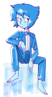dlartistanon: Happy Birthday DL!!Here is a tired Lapis in a suit (well, tux) for you. I tried to combine a few things you like into one, lol ANGE YOU JUST KEEP FINDING NEW WAYS FOR ME TO LOVE YOU This honestly made my night; thank you so, so much 