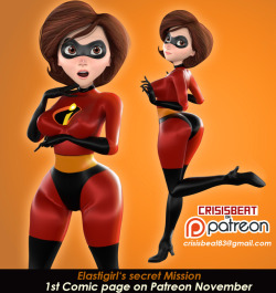 crisisbeat:  Hey! i’ve been playing with blender and i just finished rendering this Elastigirl (i loved her big ass on the movie) i´m thinking on upload a little comic NSFW on My Patreon next month, so let me know if it´s a good idea! have a great