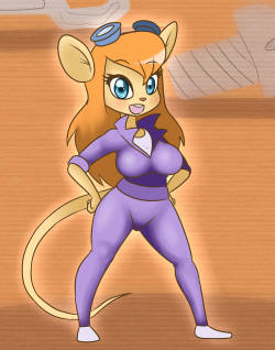 asknikoh:Gadget Hackwrench from Chip ‘n Dale Rescue RangersI always thought she was a cutie pie. Disney animaiton always gave a lot of life to their characters.Done on my latest stream (the poll continuation)     cutie~ &lt;3