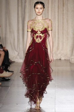 blackmodel: modelmofos: Sui He @ Marchesa S/S 2013, New York  OH WOW 