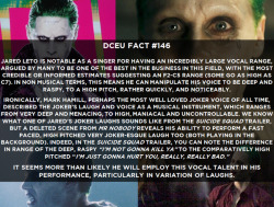 marsweareechelon:  Jared Leto Joker facts by DCEU [source]