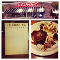 Ate real good last night at #jalexander #yolo #grub #guape #chocolate #finedine #INSTAGOODNESS #PICOFTHEDAY  (at J. Alexander&rsquo;s)