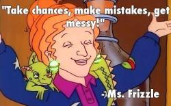 thebrainscoop:  sciencefriday:  Seat belts, everyone! Netflix is rebooting the Magic School Bus.  If I got the chance to even audition for the voice of Ms. Frizzle I think the universe would implode from my happiness  In all seriousness, I bring up Ms.