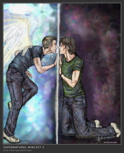 gay-erotic-art:  I’ve only started watching the TV series Supernatural and was completely unaware of the amount of gay fan art there is devoted to this show. I guess it’s not surprising considering how hot the two leads are.So, in my first series