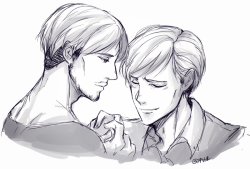 keydulled: pyromaniacqueen answered to your post  uuuuuh shoot… oh oh oh!!! what if— Erwin/Mike *o* ….please…  (you subtly reminded me that I have difficulty drawing manly old men LOOL)Well, here you go! Hope this is okay!  