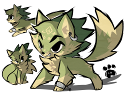 clockworkquartet:  wewfI already drew toon wolf link but I wanted to retry 