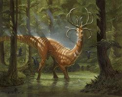Daren Bader&rsquo;s Glade Gnarr, from Magic. Man, look at how cool this thing is&hellip; it&rsquo;s like a dinosaur deer!