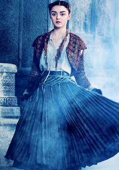 kit-harington: Maisie Williams as Arya Stark and Kit Harington as Jon Snow for Entertainment Weekly