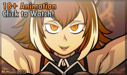 tiarawhynot:  mittsies:  New Mini-Flash featuring Makoto Nanaya from Blazblue. Click here to watch! Art and Animation by Mittsies &amp; Rock Candy. Music by me, of course! :3 MUSIC SOURCE: http://youtu.be/zz6EompEOuE  It’s got horth cock!   That butt