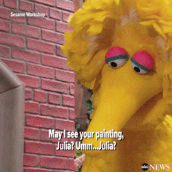 thetrippytrip:   Julia, a Muppet with autism, makes her debut appearance on Sesame Street.  “She does things just a little differently, in a…Julia sort of way.”   It’s great that Sesame Street has designed a character with autism. I think the