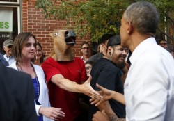  &ldquo;President Obama was in Denver on Tuesday and met a person wearing a horse head mask. This is obviously a pivotal moment for the country and the world, but with such an occasion comes a bevy of questions: What does it all mean? From whence did